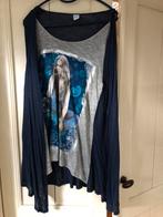 Shirt met vest, Blauw, Maat 42/44 (L), Ophalen of Verzenden, Zo goed als nieuw