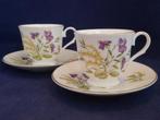 Marlborough - 2 bone china kop en schotels, Ophalen of Verzenden