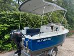 Clever Cabin 430 met Suzuki 9.9 4 takt motor., Ophalen, Gebruikt, Tot 10 pk, 3 tot 6 meter