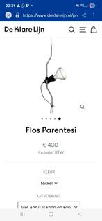Flos Parentesi vloerlamp – Nickel – NIEUW IN DOOS, Ophalen of Verzenden, Nieuw, Metaal of Aluminium