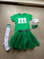 M&M Groen Carnaval Kostuum - Maat S, Carnaval, Ophalen of Verzenden, Zo goed als nieuw, Kleding