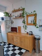 GRATIS dressoir - keukenkast - houten kast, Ophalen, Gebruikt, 150 tot 200 cm, Warme kleur modern - veel opbergruimte