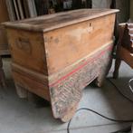 Gerobok: grote kist kast dressoir commode Indonesie GB2 java, Minder dan 50 cm, Gebruikt, 100 tot 150 cm, Teakhout