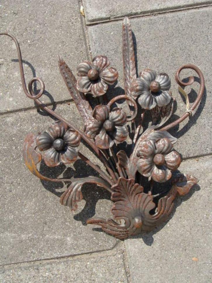 Wanddecoratie bloemen IJzer, Tuin en Terras, Tuinwanddecoratie, Nieuw, Ophalen