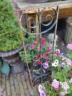 Franse Brocante Gietijzeren Tuindecoratie raam deur, Ophalen of Verzenden