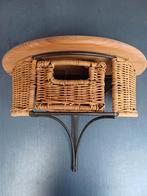 Rotan wandkastje met lade - 40x20x30 cm, Ophalen of Verzenden