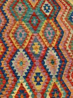 Handgeweven Kelim - Afghan Kilim tapijt 185x135 cm, Wol, Ophalen of Verzenden, Zo goed als nieuw, NA