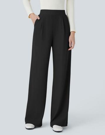 Halara Wide Leg Broek - Zwart - Maat M (tall) - Nieuw beschikbaar voor biedingen