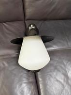 Hanglampje jaren 50 Opaalglas Bakeliet Hala Busquet, Huis en Inrichting, Gebruikt, Jaren 50-60 Vintage, Ophalen of Verzenden, Glas