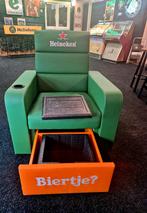 Heineken Bier stoel ''NIEUW'', Ophalen, Nieuw, Reclamebord, Plaat of Schild, Heineken