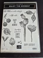 Stampin Up stempelset Enjoy the Moment, Ophalen of Verzenden, Zo goed als nieuw, Overige typen