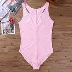 Heren roze zwempak bodysuit zwemmen sporten sexy fetish gay, Verzenden, Roze