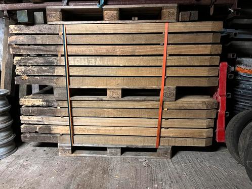 Beschoeiing palen hardhout, Tuin en Terras, Palen, Balken en Planken, Gebruikt, Palen, 180 tot 250 cm, Hardhout, Ophalen