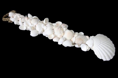 Schelpen toef wit 55 cm, Huis en Inrichting, Woonaccessoires | Overige, Nieuw, Ophalen of Verzenden