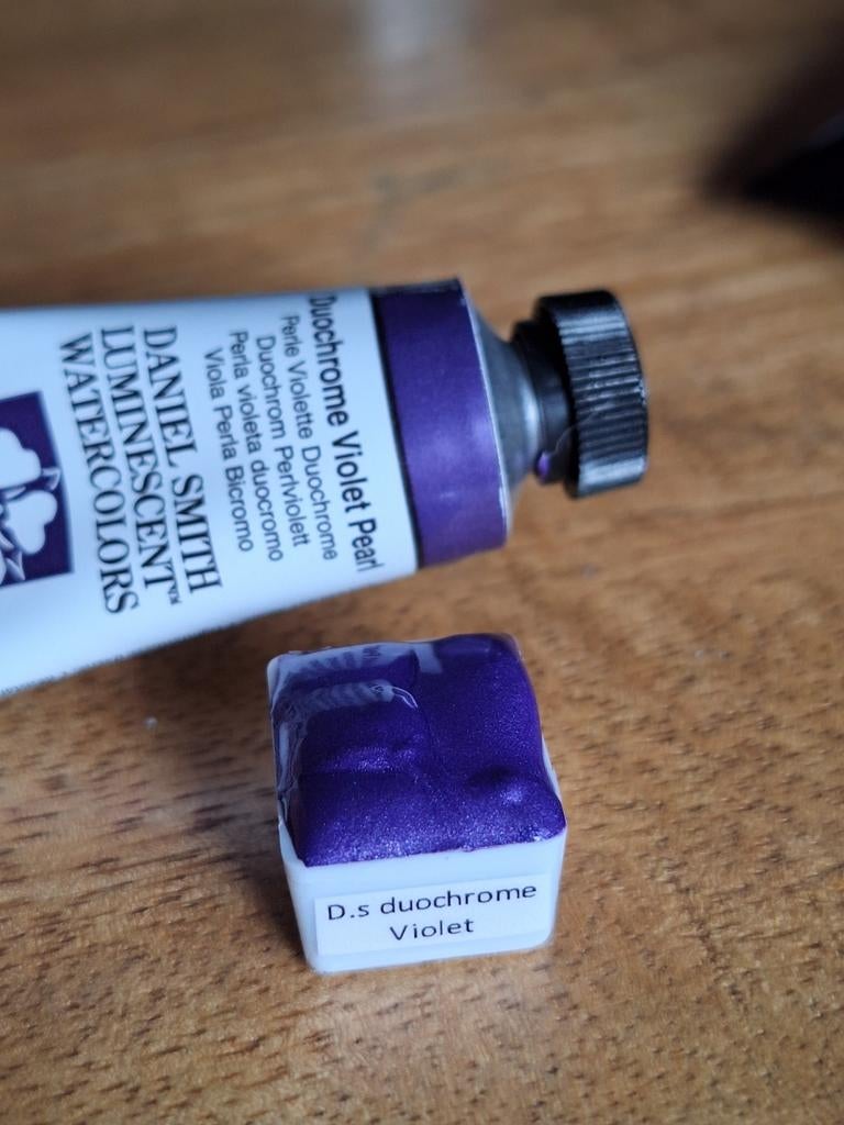 Daniel Smith ½ napje Duochrome Violet Pearl Aquarelverf, Hobby en Vrije tijd, Schilderen, Ophalen of Verzenden