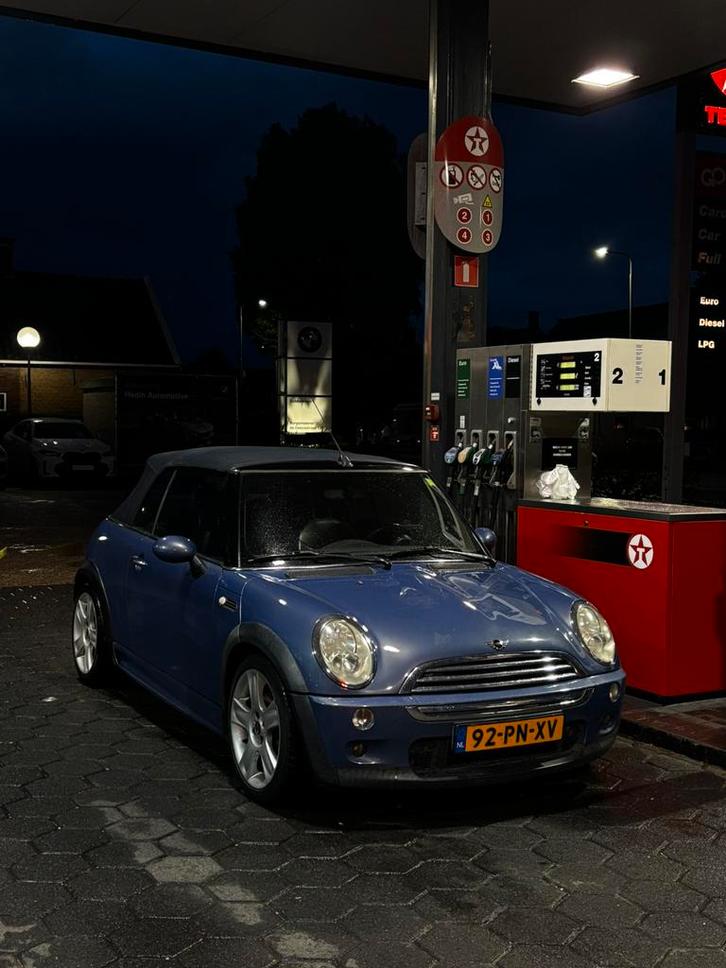 Mini 1.6 16V Cooper Cabrio 2004 Blauw, Auto's, Mini, Particulier, Cooper, Airbags, Bluetooth, Centrale vergrendeling, Climate control