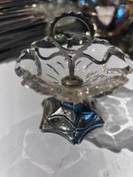 Antiek Zilver Kristal Ringen Schaaltje, Ophalen of Verzenden, Zilver