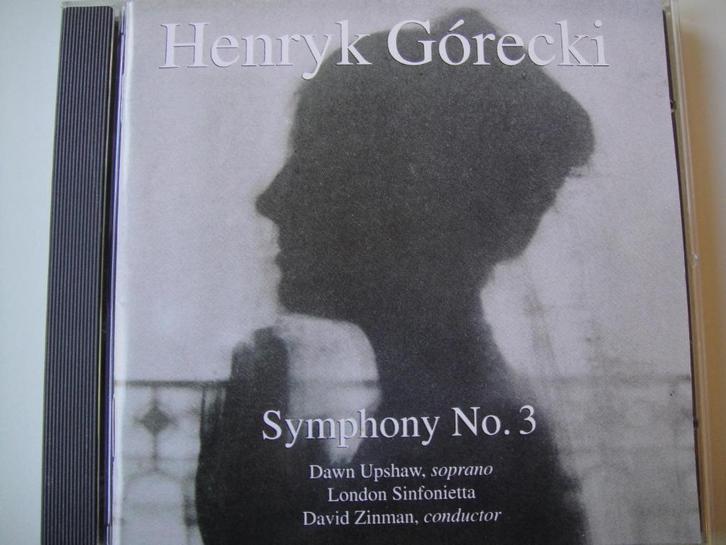 GORECKI Symphony no. 3 CD NONESUCH NIEUWSTAAT, Cd's en Dvd's, Cd's | Klassiek, Zo goed als nieuw, Orkest of Ballet, Modernisme tot heden