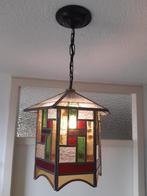 Art Deco / Vintage Glas in Lood HANGLAMP, Huis en Inrichting, Ophalen of Verzenden, Art Deco/Vintage, Minder dan 50 cm, Glas