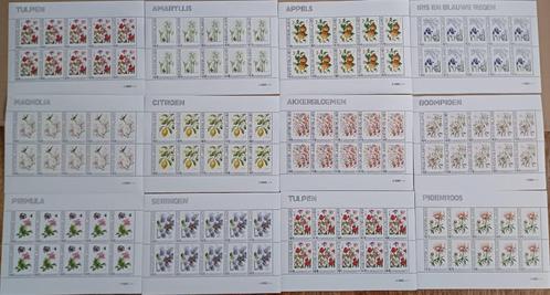 12 postfrisse vellen bloemen Janneke Brinkman nominaal €52,8, Postzegels en Munten, Postzegels | Nederland, Postfris, Na 1940