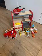 Houten Brandweerkazerne met Accessoires, Ophalen of Verzenden, Zo goed als nieuw, Jongen of Meisje