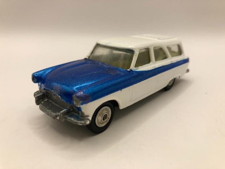 Corgi Toys 424 Ford Zephyr Estate car wit+blauw REPAINT - M4, Hobby en Vrije tijd, Modelauto's | 1:43, Gebruikt, Auto, Corgi, Ophalen of Verzenden