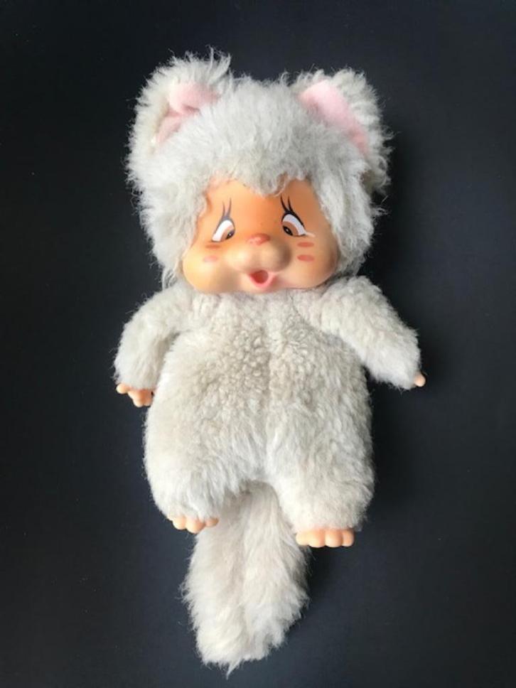 Vintage 1979 Nyamy Washino Monchhichi Vanilla, Kinderen en Baby's, Speelgoed | Knuffels en Pluche, Overige typen, Ophalen of Verzenden