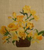 Vintage borduurwerk Bloemen / nr.2, Ophalen of Verzenden, Nieuw, Handborduren