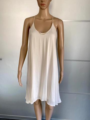 J427 Kocca maat M=38/40 jurk gevoerd jurkje zomer beige beschikbaar voor biedingen