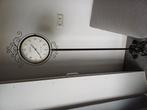 Mooie staande klok dubbelzijdig inclusief thermometer, Huis en Inrichting, Woonaccessoires | Klokken, Ophalen, Zo goed als nieuw