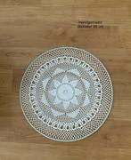 Leuke witte gehaakte mandala, diameter 60 cm, Huis en Inrichting, Woonaccessoires | Wanddecoraties, Ophalen, Nieuw