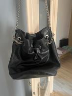 Zara woman bucket bag schoudertas zwart spikes studs, Ophalen of Verzenden, Gebruikt, Zwart, Schoudertasje