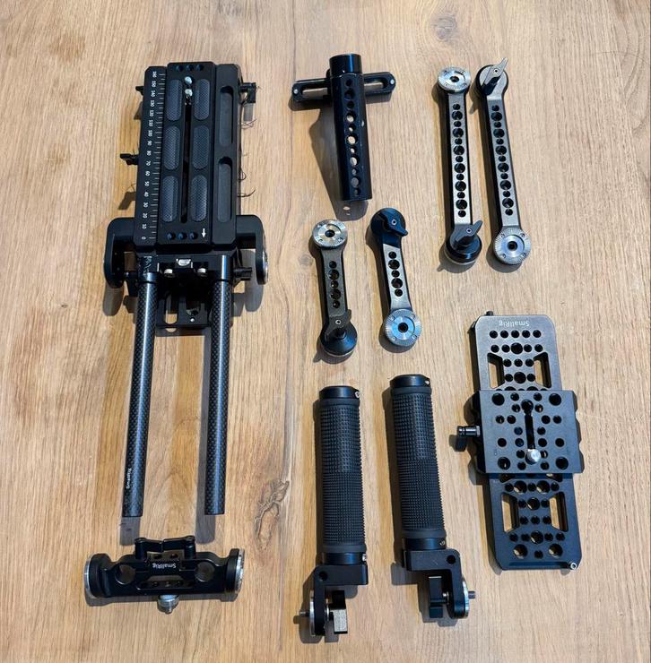 15mm Rigging Set - Base, Handvatten, Extenders, Dovetail, Audio, Tv en Foto, Professionele Audio-, Tv- en Video-apparatuur, Ophalen of Verzenden