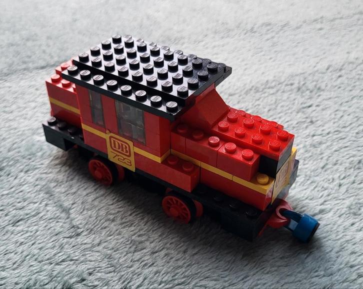 Lego trein 12 Volt blauwe rails locomotief (set 723), Kinderen en Baby's, Speelgoed | Duplo en Lego, Gebruikt, Lego, Complete set