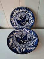 Handgeschilderde borden,Spanje, 2 stuks., Ophalen of Verzenden, Zo goed als nieuw