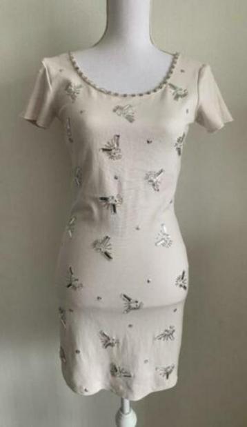 SUPERSTRAH stretch jurk bewerkt met steentjes maat S! beschikbaar voor biedingen