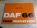 Instructieboek DAF 66 1300 Marathon sedan, coupe, combi 1973, Ophalen of Verzenden