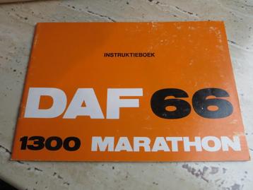 Instructieboek DAF 66 1300 Marathon sedan, coupe, combi 1973 beschikbaar voor biedingen