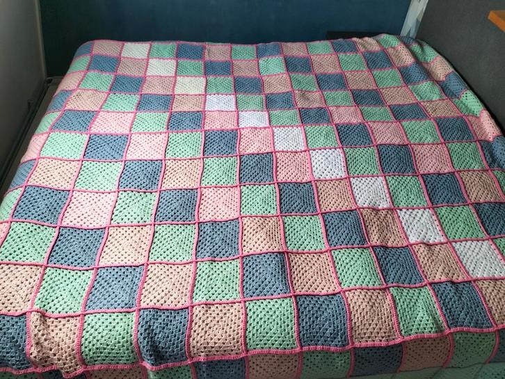 Gehaakte Sprei Lits Jumeaux XL - Nieuw, Huis en Inrichting, Stoffering | Tapijten en Kleden, Nieuw, 150 tot 200 cm, 200 cm of meer