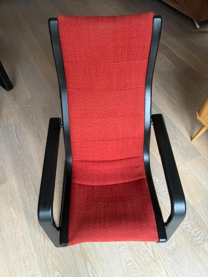 Twee design fauteuils Yngve Ekström Lamello voor Swedese, Huis en Inrichting, Fauteuils, Gebruikt, Hout, Stof, 50 tot 75 cm, 75 tot 100 cm