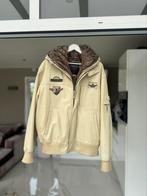 Nickelson lederen jas 3XL, Kleding | Heren, Jassen | Winter, Beige, Nickelson, Overige maten, Ophalen of Verzenden