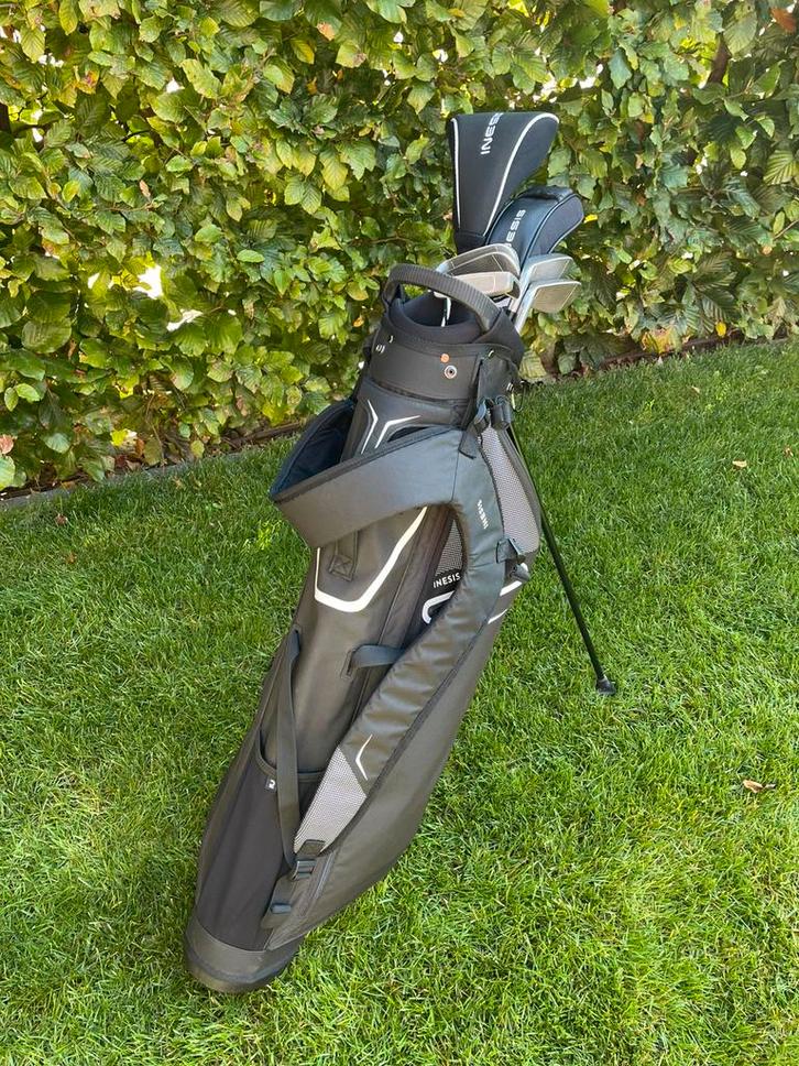 7-delige Golfset Inesis 100, Grafieten shaft, Incl standbag, Sport en Fitness, Golf, Zo goed als nieuw, Set, Ophalen