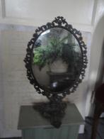 barok spiegel tafelspiegel messing brons antiek, Antiek en Kunst, Antiek | Spiegels, Minder dan 100 cm, Minder dan 50 cm, Ophalen of Verzenden