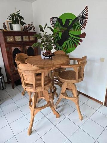 Bar set teak hout beschikbaar voor biedingen