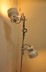 Dijkstra | vintage staande lamp | dubbele spot | roomwit, Metaal, Staande lamp - mid century - vloerlamp-Design - Vintage - 70ties