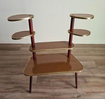 Vintage plantentafel etagere tafel tafeltje retro planten beschikbaar voor biedingen