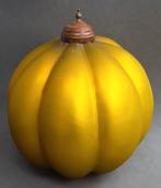 Antieke Grote Design Glazen Meloen Pompoen Kerstbal Bal, Antiek en Kunst, Ophalen of Verzenden