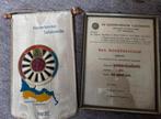 Ronde tafel vlag en erkenning 1951 ZVL, Antiek en Kunst, Ophalen of Verzenden