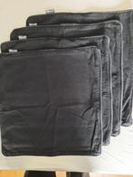 4 Zwarte Sierkussenhoesjes - Mood Collection, Huis en Inrichting, Ophalen of Verzenden, Zo goed als nieuw, Zwart, Vierkant
