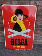 Belga Vander Elst emaille reclamebord, Ophalen of Verzenden, Gebruikt, Reclamebord